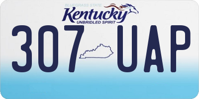 KY license plate 307UAP