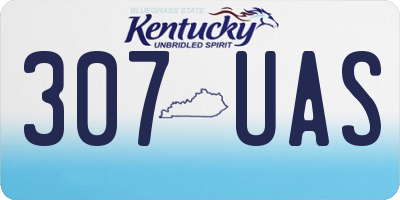 KY license plate 307UAS