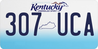 KY license plate 307UCA