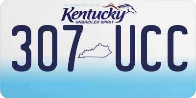 KY license plate 307UCC