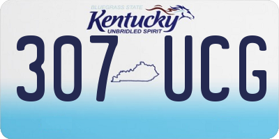 KY license plate 307UCG