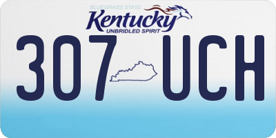 KY license plate 307UCH