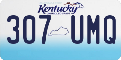KY license plate 307UMQ