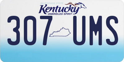 KY license plate 307UMS