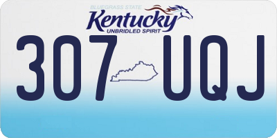 KY license plate 307UQJ