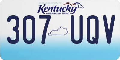 KY license plate 307UQV