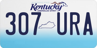 KY license plate 307URA