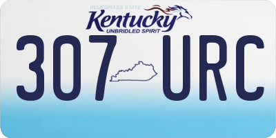 KY license plate 307URC