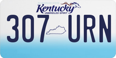 KY license plate 307URN
