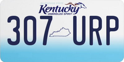 KY license plate 307URP