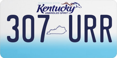 KY license plate 307URR