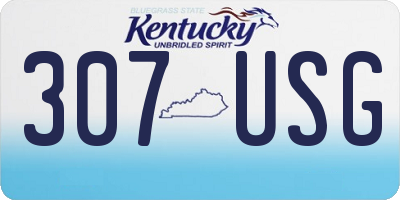 KY license plate 307USG