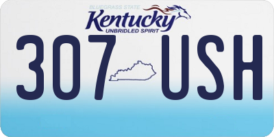 KY license plate 307USH