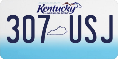 KY license plate 307USJ
