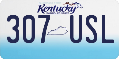 KY license plate 307USL