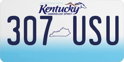 KY license plate 307USU