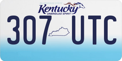 KY license plate 307UTC