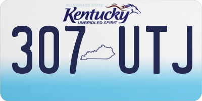 KY license plate 307UTJ