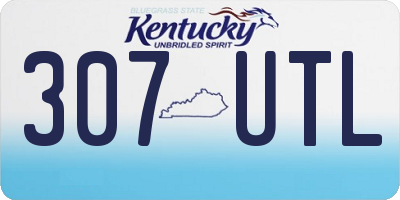 KY license plate 307UTL