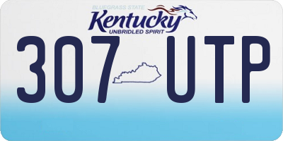 KY license plate 307UTP