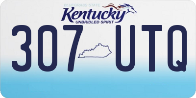 KY license plate 307UTQ