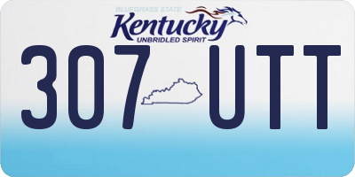 KY license plate 307UTT