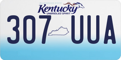 KY license plate 307UUA