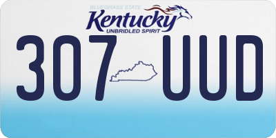 KY license plate 307UUD