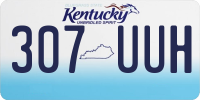 KY license plate 307UUH