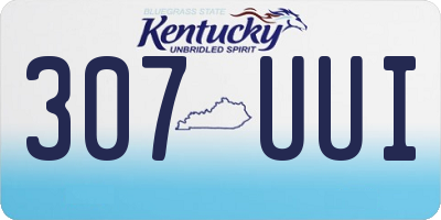 KY license plate 307UUI