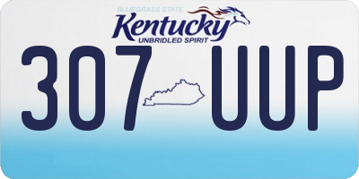 KY license plate 307UUP