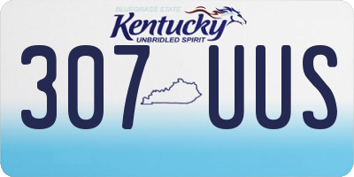 KY license plate 307UUS
