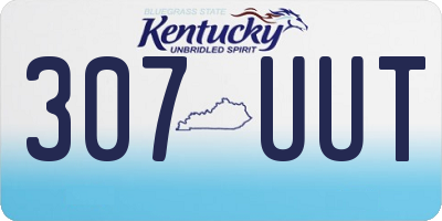 KY license plate 307UUT