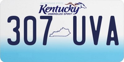 KY license plate 307UVA