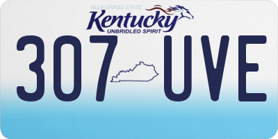 KY license plate 307UVE