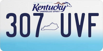 KY license plate 307UVF