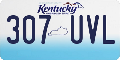 KY license plate 307UVL