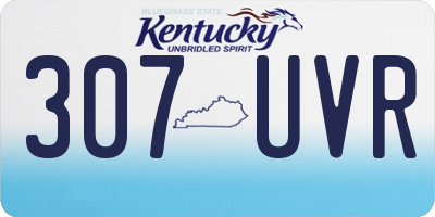 KY license plate 307UVR