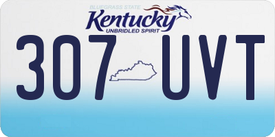 KY license plate 307UVT