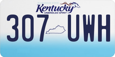 KY license plate 307UWH