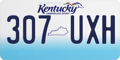 KY license plate 307UXH