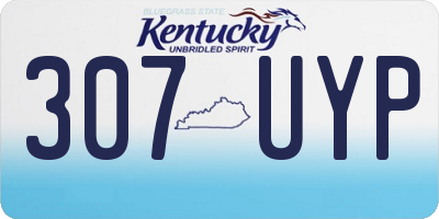 KY license plate 307UYP