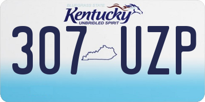 KY license plate 307UZP
