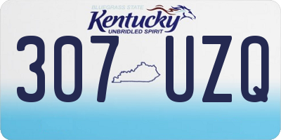 KY license plate 307UZQ