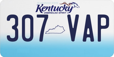 KY license plate 307VAP
