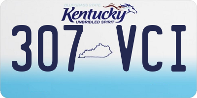 KY license plate 307VCI