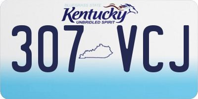 KY license plate 307VCJ