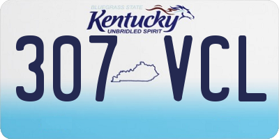 KY license plate 307VCL