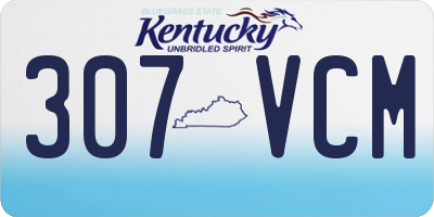 KY license plate 307VCM