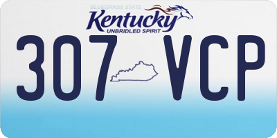 KY license plate 307VCP